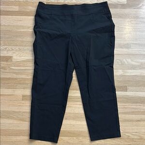 Ruby Rd. Charcoal Cropped Pants